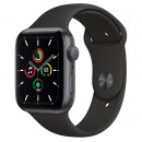 Apple Watch SE 44mm Space Gray with Black Sport Band